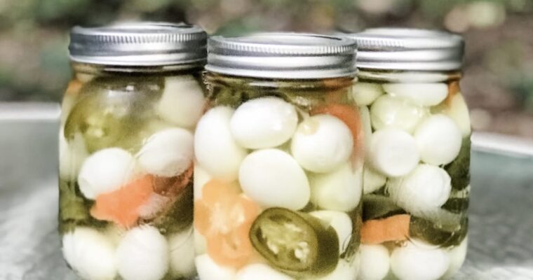 Spicy Pickled Quail Eggs