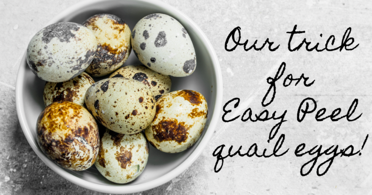 Easy Peel Quail Eggs